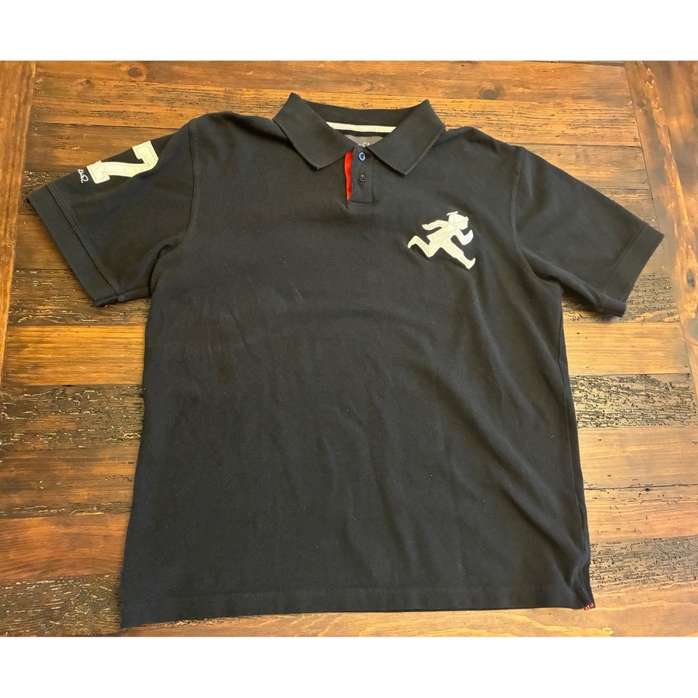 Play Cloths Rugby Logo Polo, Men's size large